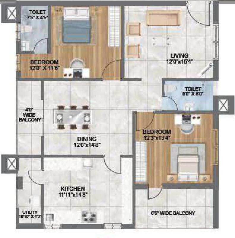 Madhu Parkville Nallagandla Tellapur Road, Hyderabad Apartments properties JLL Homes